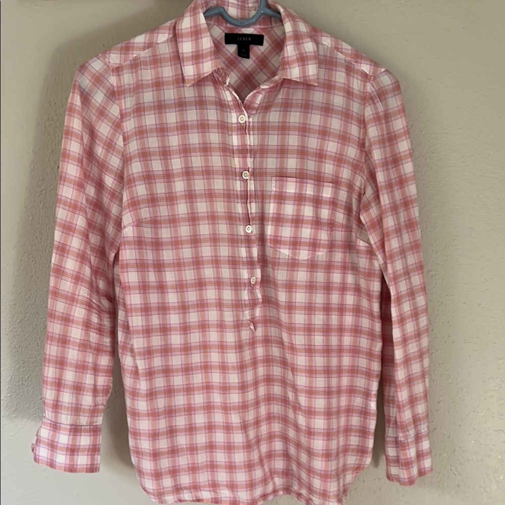 Jcrew plaid popover
